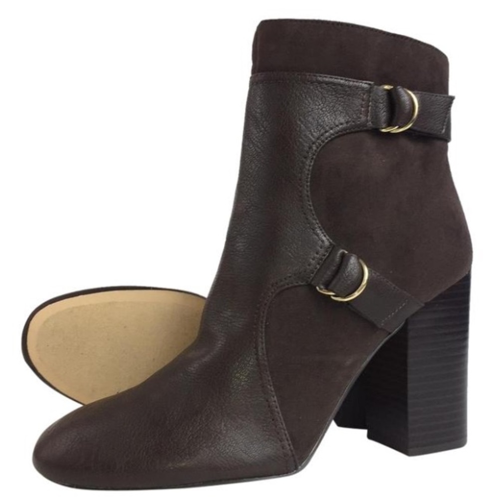 New Nine West dark brown ankle boots